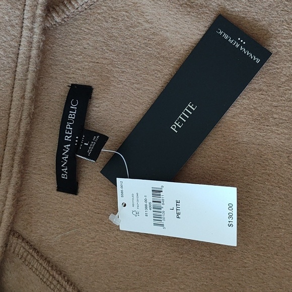 New BR Brushed Short Jacket Camel Size L - Picture 11 of 11